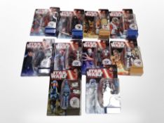 Ten Hasbro Star Wars The Force Awakens figures,