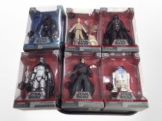 Six Disney Store Star Wars figures