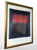 A Mark Rothko print - Untitled, 1960, in gilt frame,