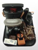 A pair of Royal 6x30 binoculars, two further pairs of boxed Kodak magnesium ribbon holder,