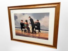 A colour print after Jack Vettriano, 70cm x 49cm.