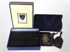 A lady's Italian Valbrenta suede handbag,