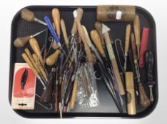 A group of collectibles including a Mauchlane Ware cylindrical box depicting Carlisle Cathedral,