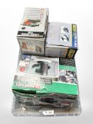 A box containing Parkside car polisher, Black & Decker Plus Power craft electric planer.