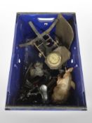 A crate of mincers, cobbler's last,