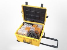 An Arbarr plastic case of twelve universal multi functional lights