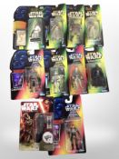 Ten Hasbro / Kenner Star Wars figures, boxed.
