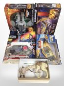 Six Hasbro Star Wars models, boxed.
