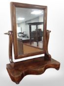 A Victorian mahogany dressing table mirror,