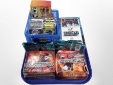 A tray of trading cards - Nascar etc
