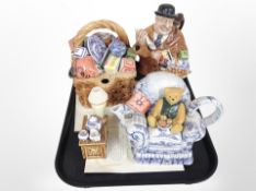 Three Ringtons collector's teapots with certificates, and a further preserve pot.