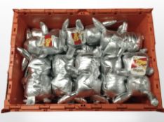 A box of Pokémon Pikachu soft toys.