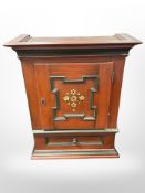 A Scandinavian painted pine wall cabinet,