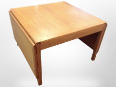 A Danish teak drop leaf coffee table,