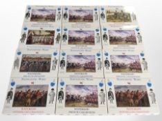 Twelve A Call to Arms Napoleonic War military figurine sets.