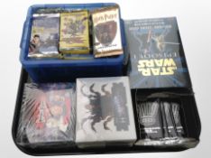 A group of trading cards : The Heaven's Will, Captain Scarlet, Star Wars Episode I, Harry Potter,