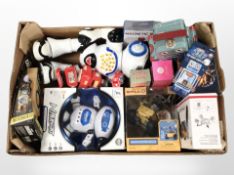 A group of toys, electronic robots, and remote-controlled models, X9 Mini Quadcopter in box,