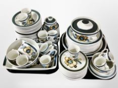 Approximately 79 pieces of Norwegian stoneware tea and dinner wares.