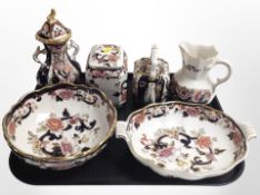 A group of Mason's Mandolay and Penang ceramics.