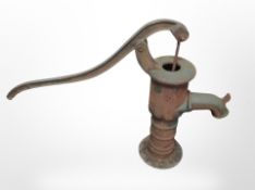A cast iron water pump,