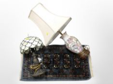 A Tiffany style table lamp,