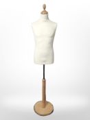 A dressmaker's mannequin.