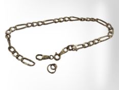 A 9ct gold bracelet CONDITION REPORT: 1.9g. Some links stretched/broken.