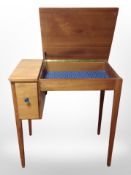 A Danish teak work table,