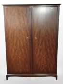 A Stag double door wardrobe,