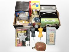 A box of digital radios, novelty examples.