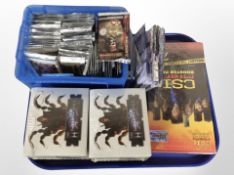 A group of trading cards : CSI: Miami, Pirates of the Caribbean, The Heaven's Will, etc.