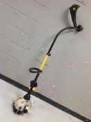 A Ryobi petrol strimmer.