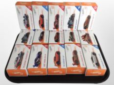 15 Mattel Hot Wheels models, boxed.