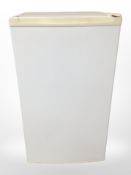 An under-bench fridge.