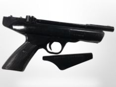 A Webley & Scott Hurricane .22 air pistol.