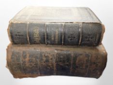 Two Victorian Bibles (as found).