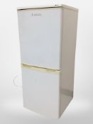 An LEC small fridge-freezer, height 4ft.