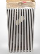 A 1000mm radiator (steel finish).