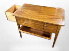 A Danish teak work table,