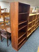 A Danish teak open bookcase,