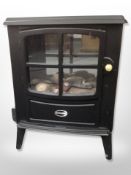 A Dimplex electric heater,