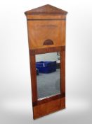A 19th century mahogany pier glass mirror,