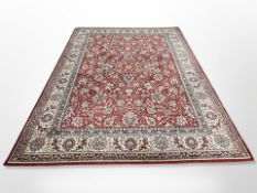 A machine-made carpet of Persian design,