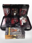 Seven Hasbro Star Wars The Black Series figures,