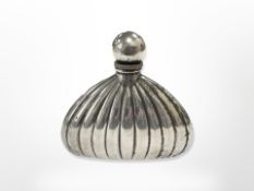 An antique silver scent bottle, possibly Dutch, height 4.