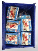 A box of Sluban Town Emergency Vehicle model sets,