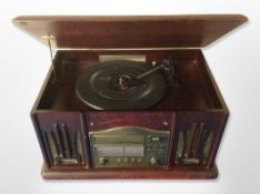 A vintage style music centre,