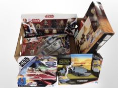 Five Hasbro Disney Star Wars figures,