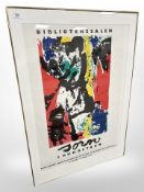 Continental museum poster,