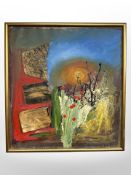 Carl : Abstract study, mixed media on canvas,